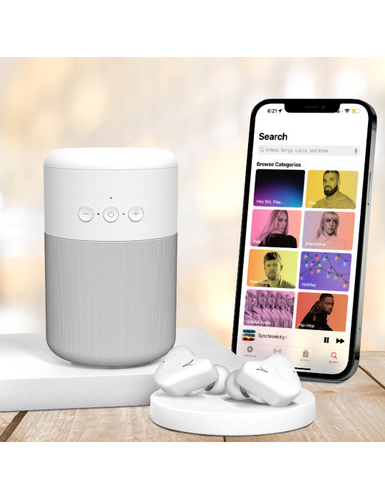 Combo audio Kanzen : enceinte 5 W et écouteurs Bluetooth