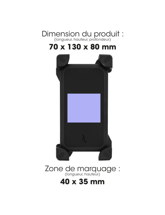 Support smartphone Jitensha orientable 360°