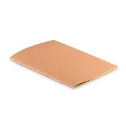 Carnet A5 Éco-responsable en Carton Recyclé Personnalisé - MID PAPER BOOK Matières : papier recyclé Couleurs : beige