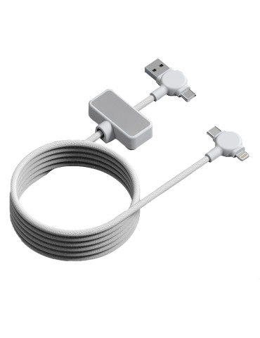 Câble magnétique Dao 4-en-1 100 W blanc personnalisé