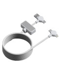 Câble magnétique Dao 4-en-1 100 W blanc personnalisé