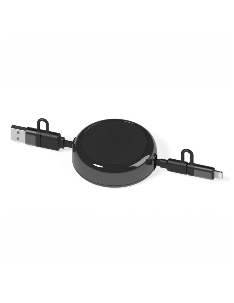 Câble dérouleur Anwa 4-en-1 20 W noir personnalisé
