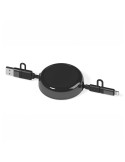 Câble dérouleur Anwa 4-en-1 20 W noir personnalisé