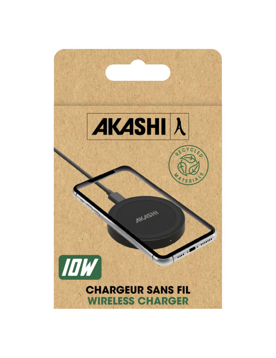 Chargeur sans fil Risai 10 W à induction personnalisé – noir