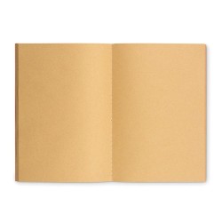 Carnet A5 Éco-responsable en Carton Recyclé Personnalisé - MID PAPER BOOK Matières : papier recyclé Couleurs : beige 2