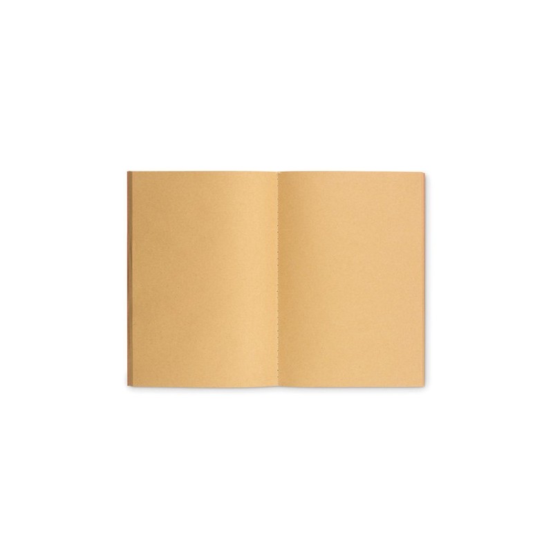 Carnet A5 Éco-responsable en Carton Recyclé Personnalisé - MID PAPER BOOK Matières : papier recyclé Couleurs : beige personnalis