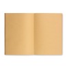 Carnet A5 Éco-responsable en Carton Recyclé Personnalisé - MID PAPER BOOK Matières : papier recyclé Couleurs : beige personnalis