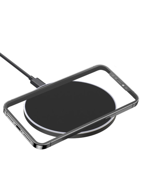 Chargeur sans fil Sekku 15 W à charge rapide – noir