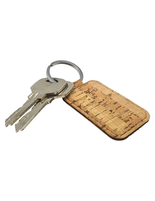 Porte-clé personnalisable en liège naturel