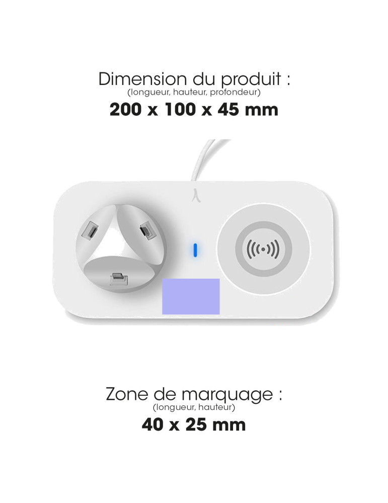Station de charge Dokku 4 en 1 avec induction