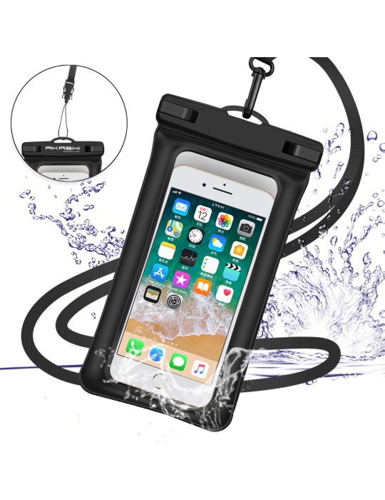 Pochette étanche flottante IPX8 pour smartphone 6,8 pouces