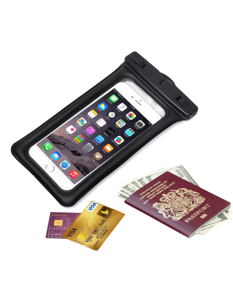 Pochette étanche flottante IPX8 pour smartphone 6,8 pouces