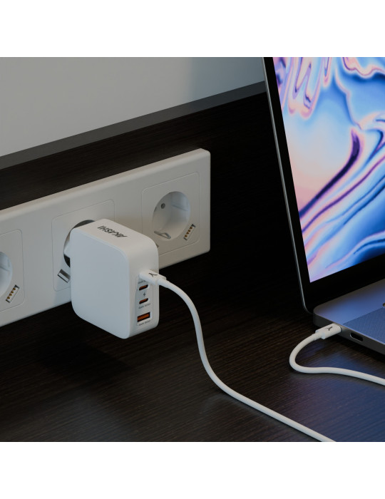 Pack chargeur GaN 100 W et câble USB-C personnalisé