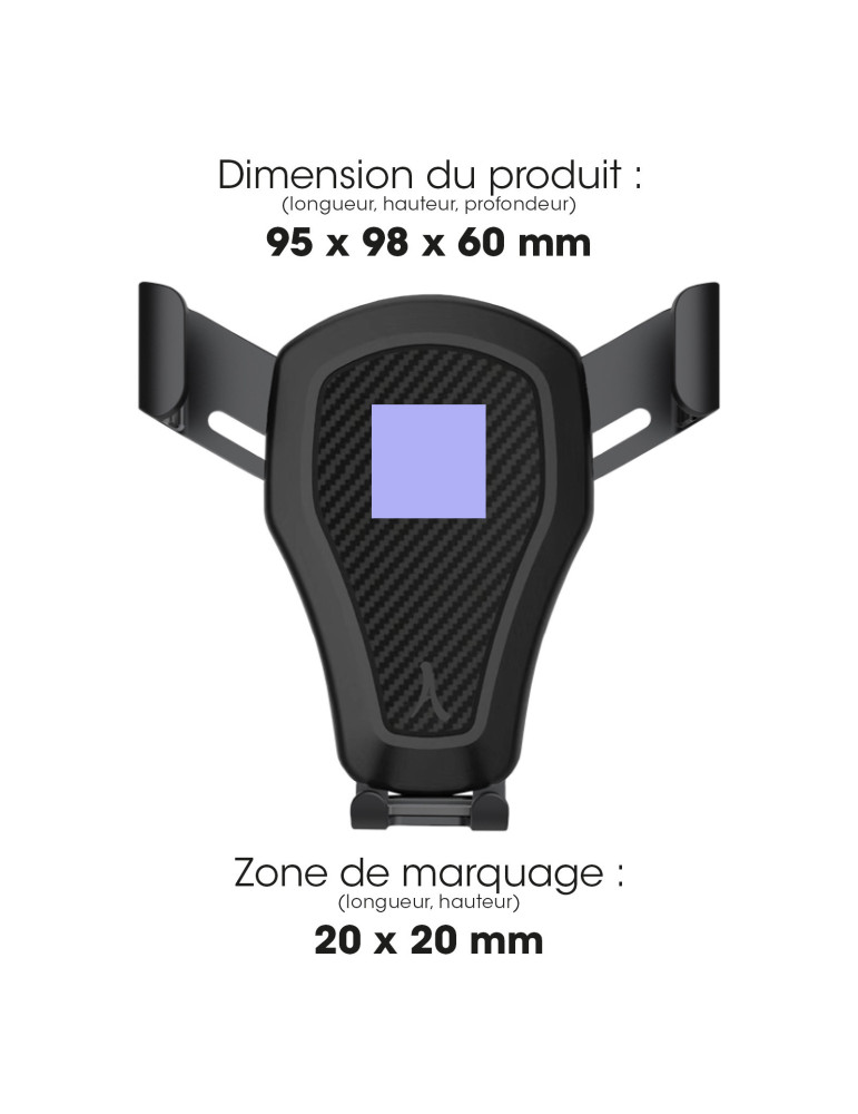 Support voiture Hyoka à gravité orientable 360° personnalisé