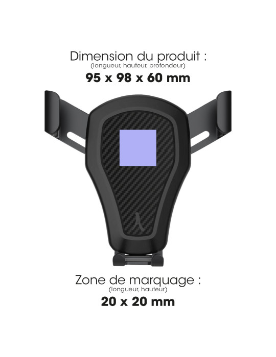 Support voiture Hyoka à gravité orientable 360° personnalisé