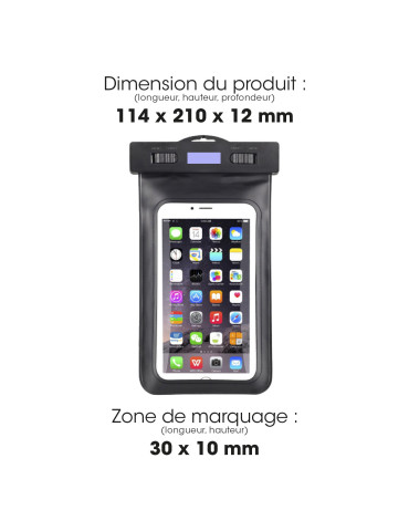 Étui étanche smartphone IPX8 jusqu’à 6,5 pouces 2