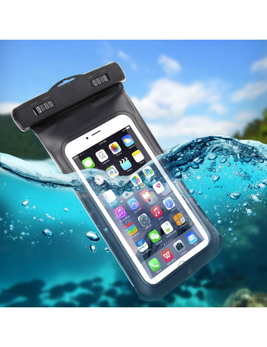 Étui étanche smartphone IPX8 jusqu’à 6,5 pouces