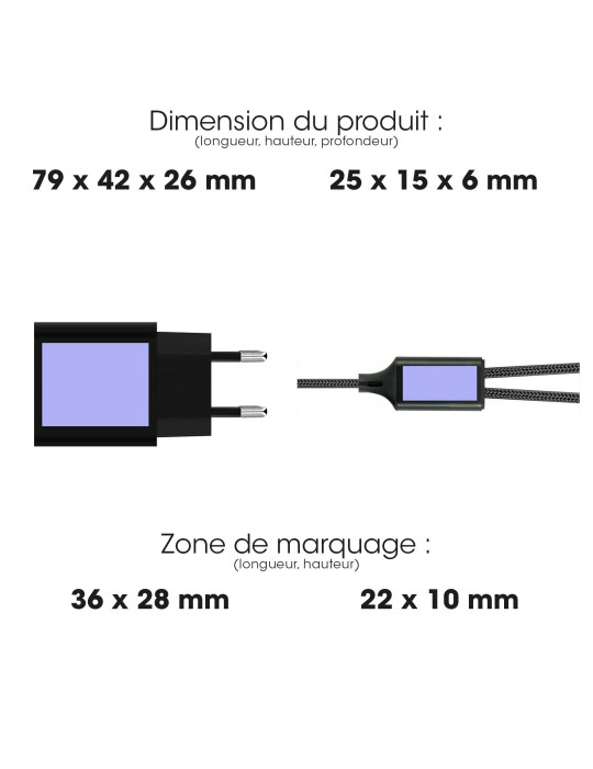 Kit chargeur USB-C 15 W et câble 5 en 1