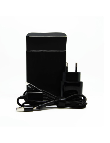 Kit noir chargeur USB-C 15 W et câble 4 en 1