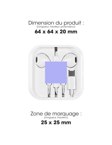 Écouteurs filaires USB-C Oto avec micro personnalisés 2