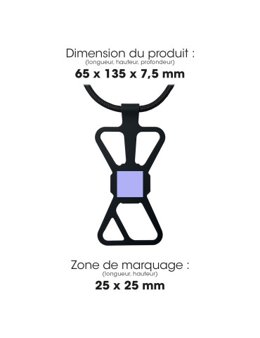 KUMO - LANIERE TOUR DE COU SMARTPHONE UNIVERSELLE NOIR 2