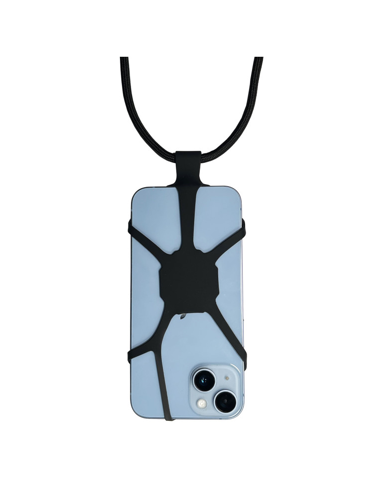 KUMO - LANIERE TOUR DE COU SMARTPHONE UNIVERSELLE NOIR
