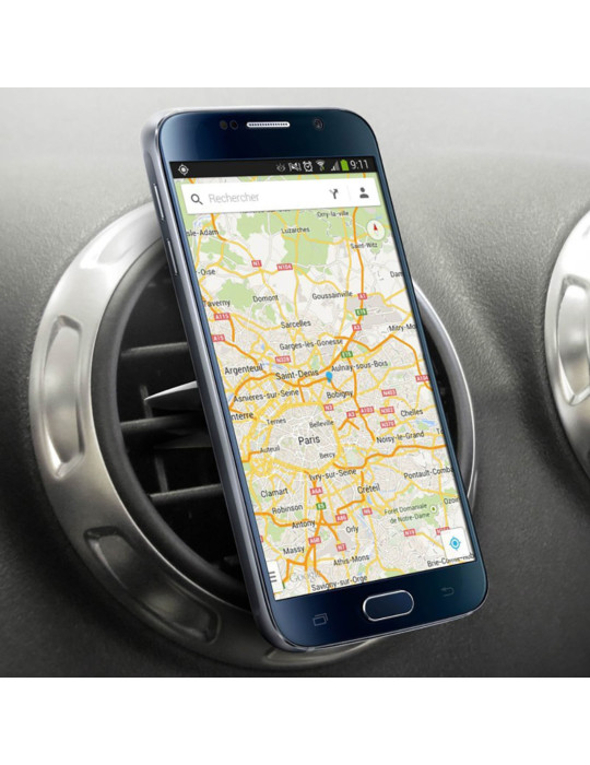 Support téléphone voiture Torochi en aluminium aimanté