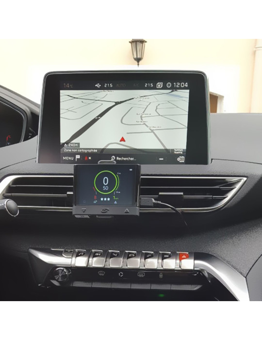 Support téléphone voiture Torochi en aluminium aimanté