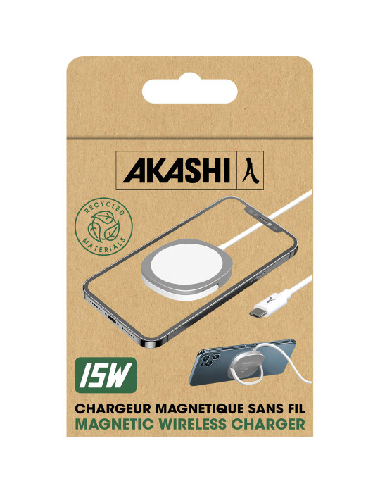 Chargeur sans fil magnétique Jishaku 15 W avec béquille