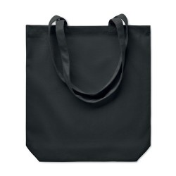 Sac shopping  en toile 270 gr/m² personnalisé RASSA COLOURED Matières : coton Couleurs : noir