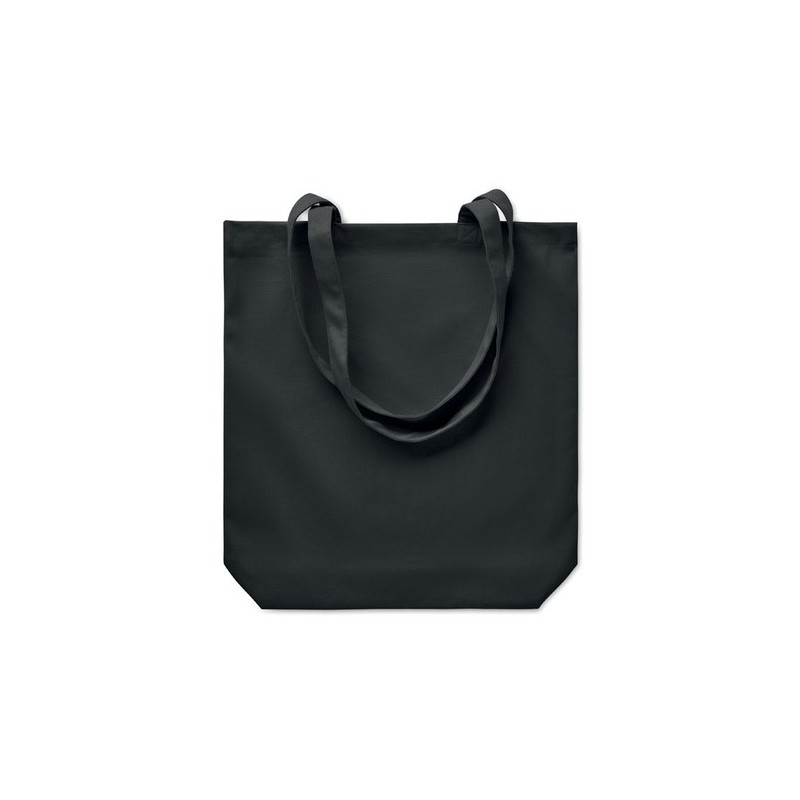 Sac shopping  en toile 270 gr/m² personnalisé RASSA COLOURED Matières : coton Couleurs : noir