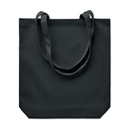 Sac shopping  en toile 270 gr/m² personnalisé RASSA COLOURED Matières : coton Couleurs : noir