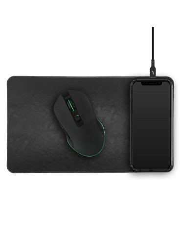 Tapis de souris Nezumi avec chargeur induction 5 W – noir