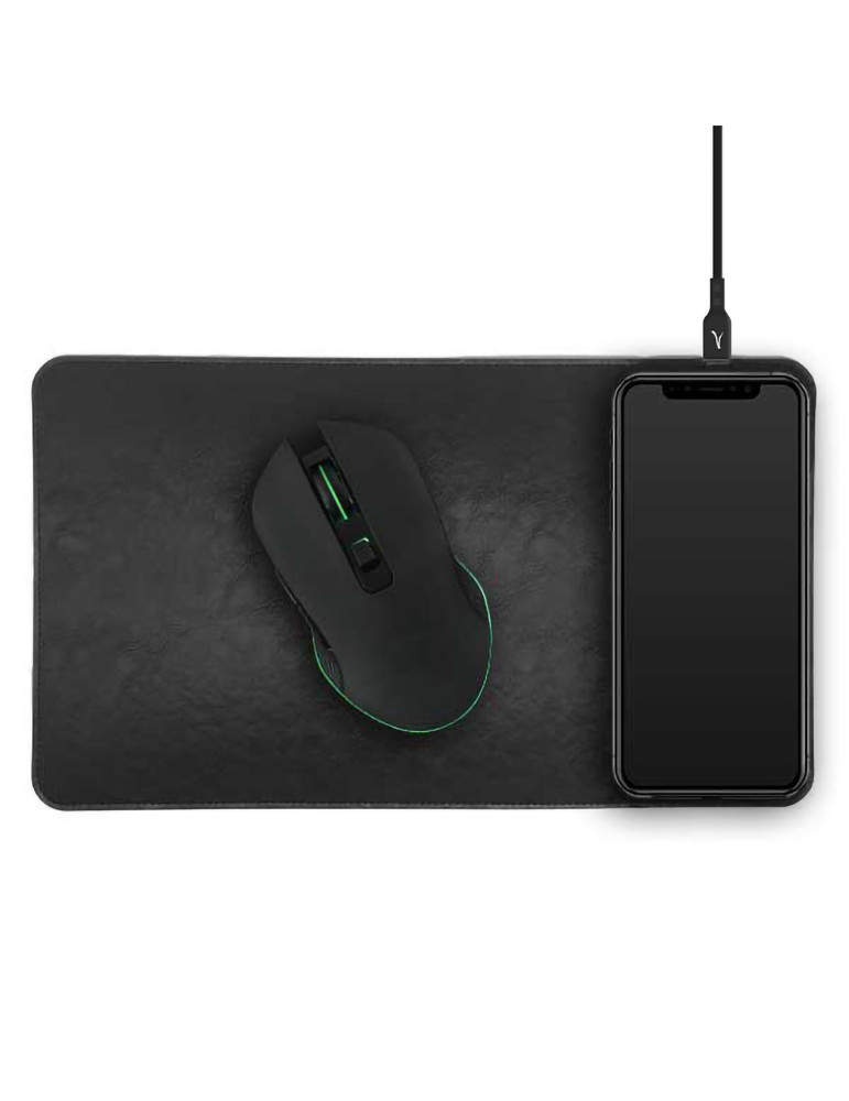 Tapis de souris Nezumi avec chargeur induction 5 W – noir