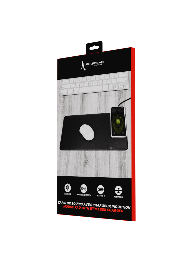Tapis de souris Nezumi avec chargeur induction 5 W – noir