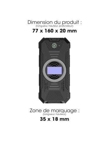Batterie solaire Taiyo 10 000 mAh anti-chocs personnalisée 2