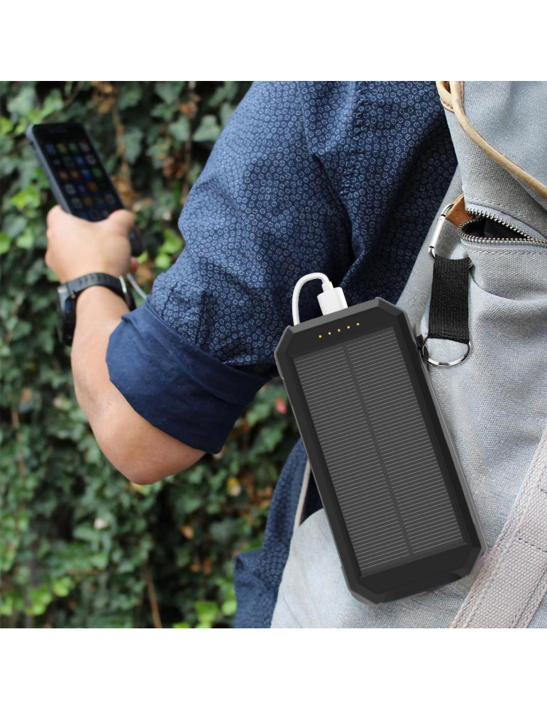 Batterie solaire Taiyo 10 000 mAh anti-chocs personnalisée
