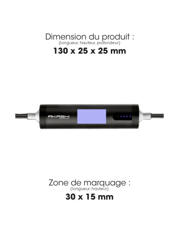 Câble USB 3 en 1 avec batterie de secours 2600 mAh 2