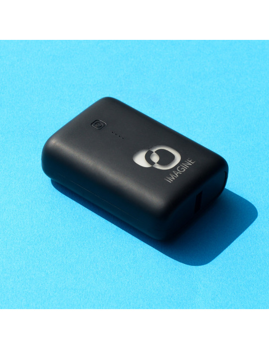 Batterie Raito 10 000 mAh avec logo rétroéclairé – noir