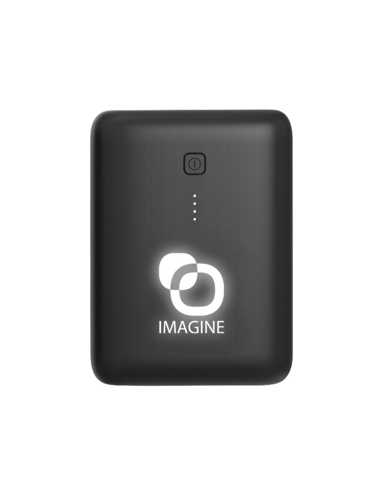 Batterie Raito 10 000 mAh avec logo rétroéclairé – noir