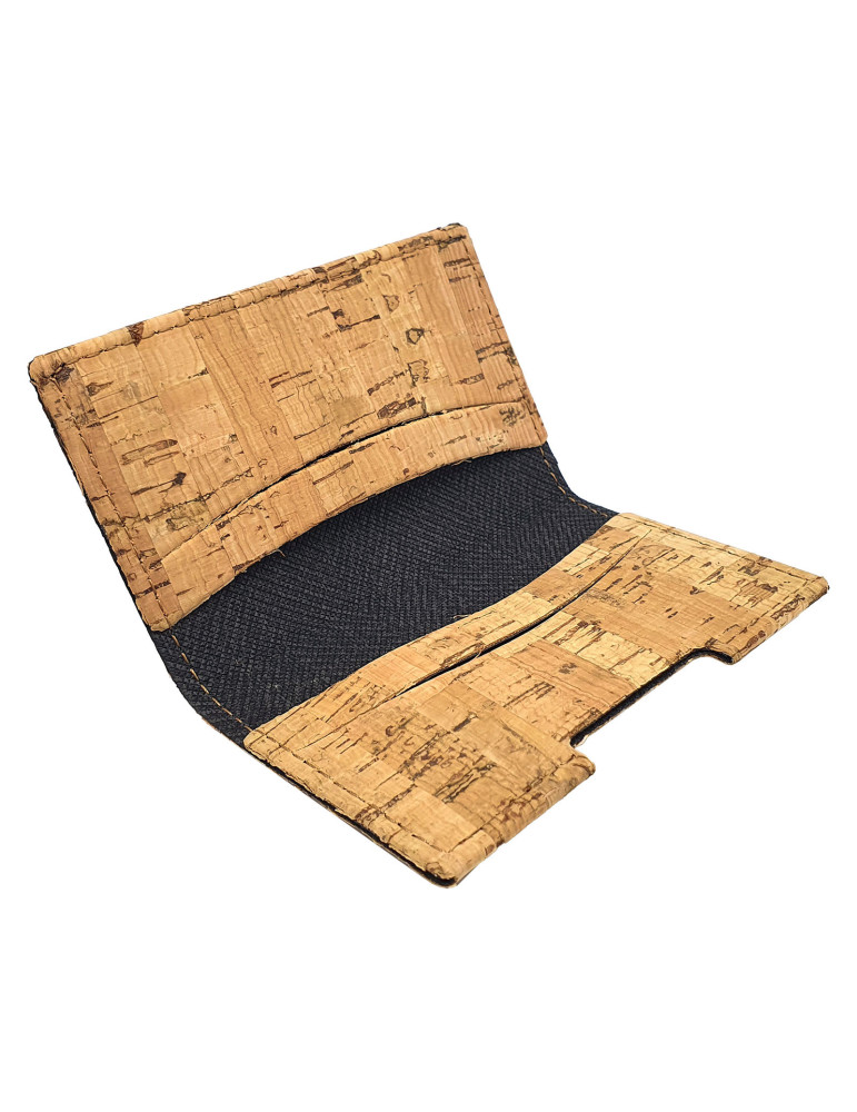 Porte-cartes folio en liège personnalisable
