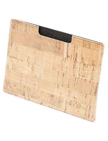 Porte-cartes simple personnalisable en liège naturel