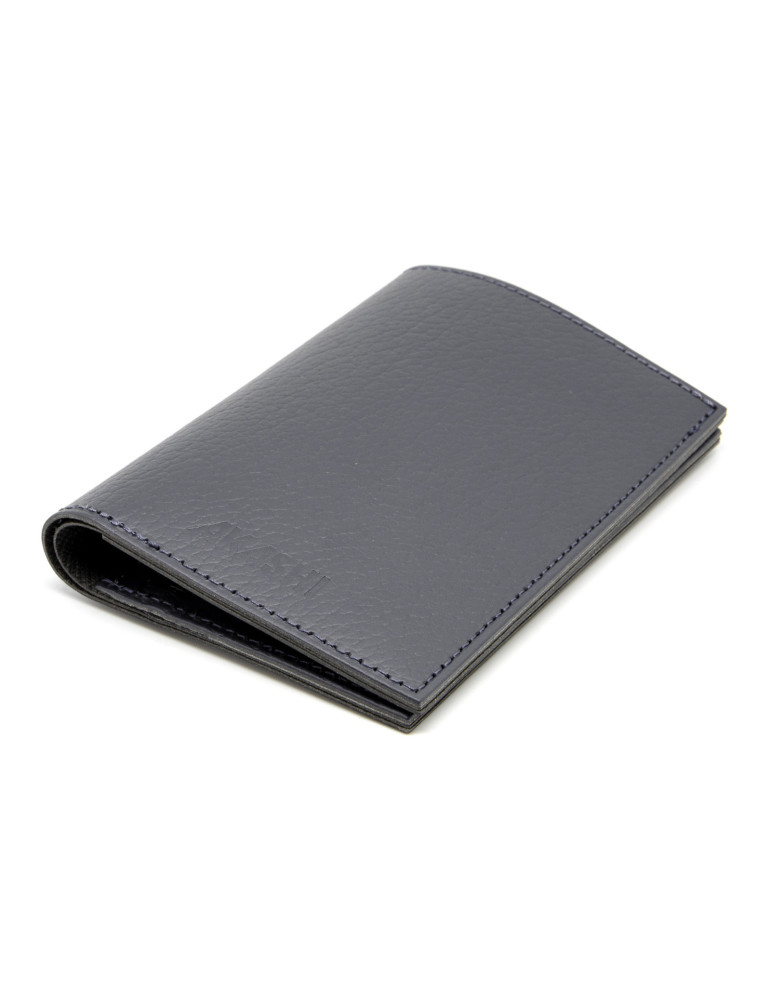 Portefeuille vertical en cuir recyclé personnalisé – gris