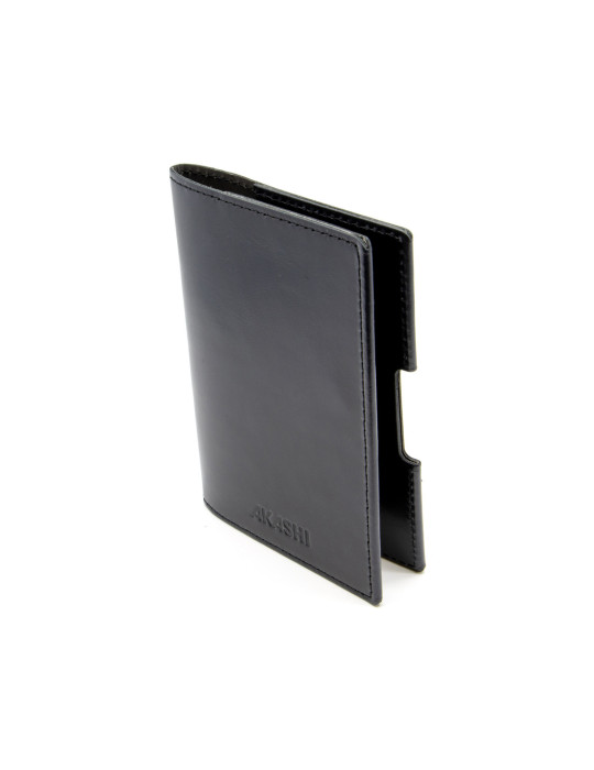 Porte-passeport et étui voiture en cuir noir