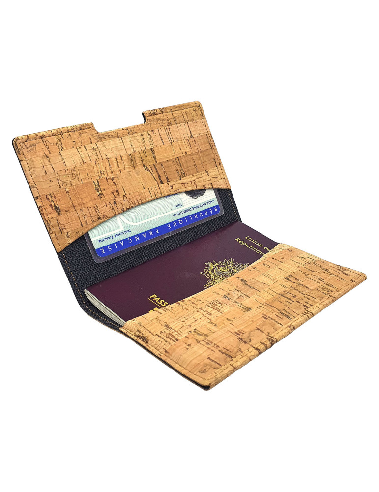 Porte-passeport et étui voiture en liège