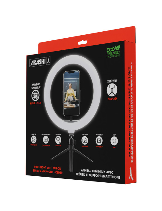 Anneau lumineux Yungo avec trépied et support smartphone