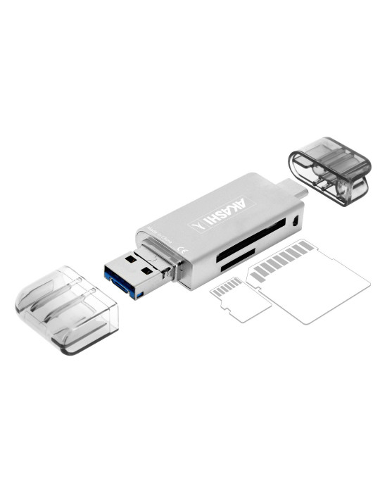 Lecteur de cartes SD et microSD Kagi 3 en 1 USB