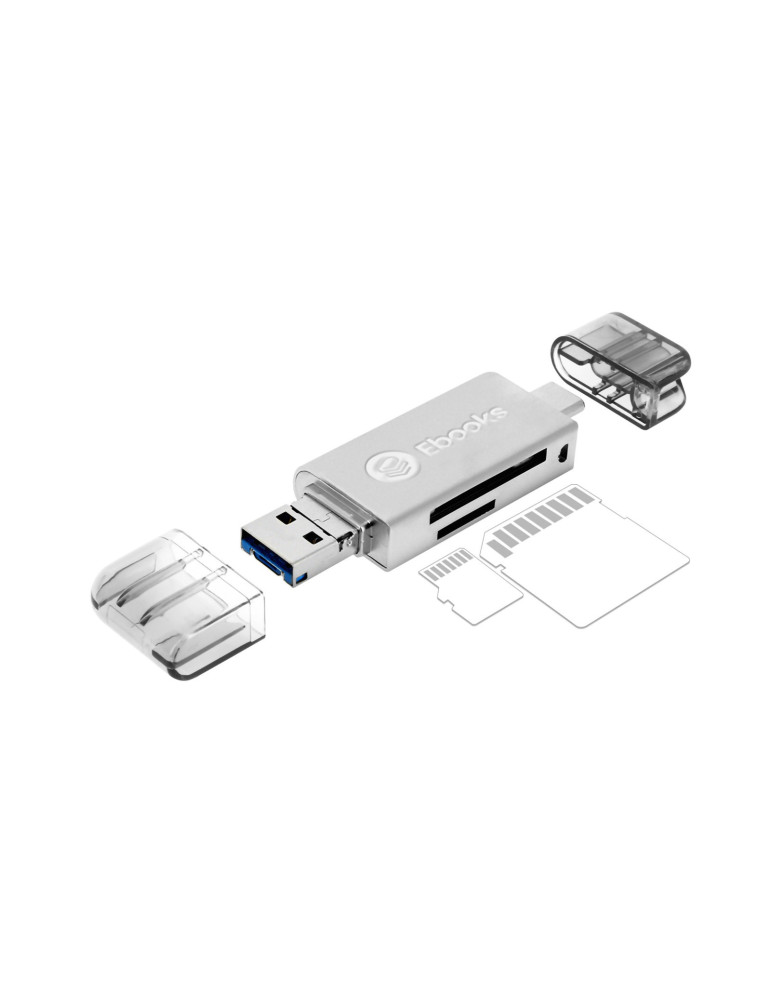 Lecteur de cartes SD et microSD Kagi 3 en 1 USB