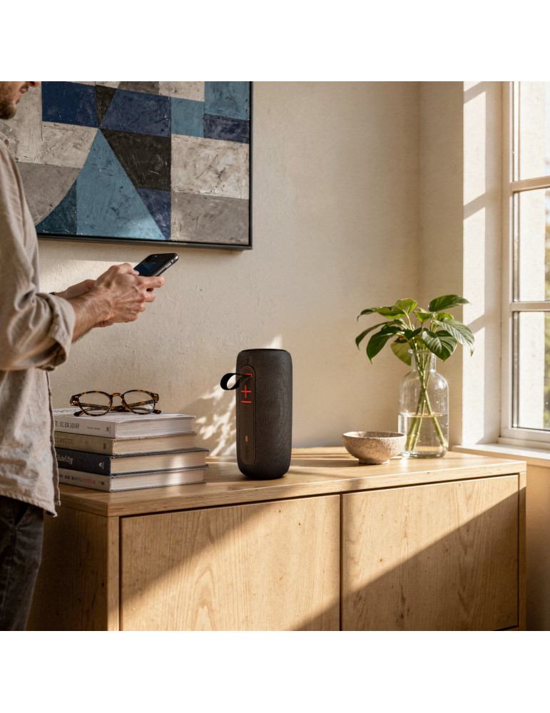 Enceinte Bluetooth Namane 20 W avec radio FM – noire