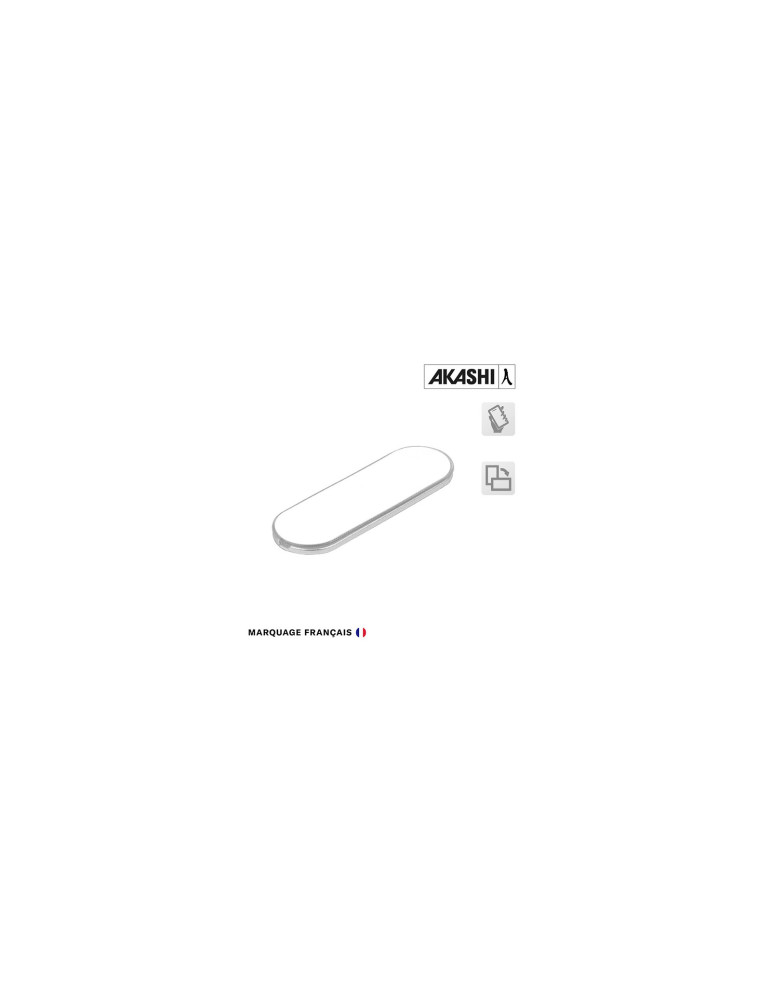 Support bague réglable pour smartphone personnalisable – blanc